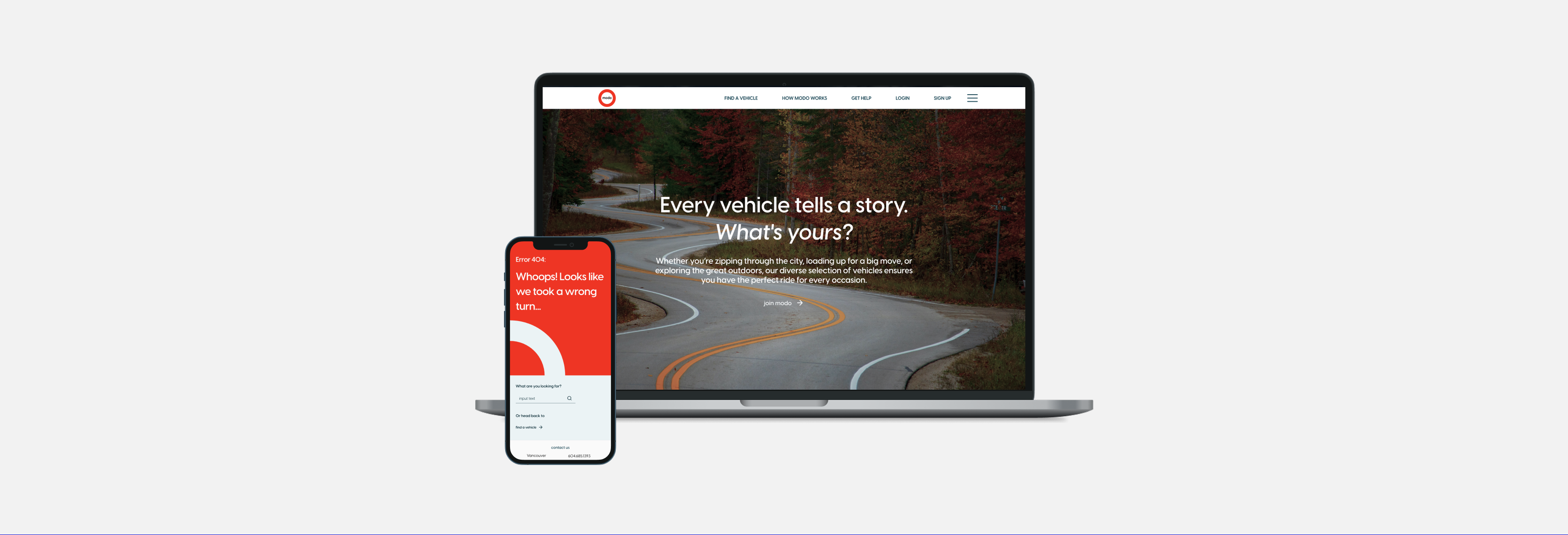 Modo website redesign